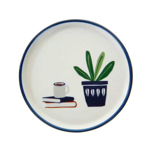 韩国 Modern House plate 餐盘迷你碟子陶瓷盘NAVY 1903377529JPY带授权招加盟代理 商品图2