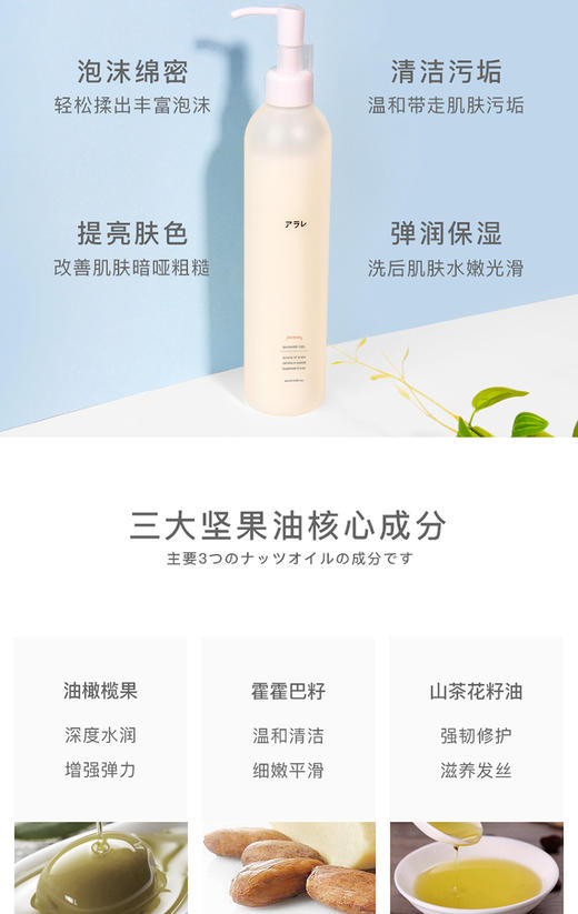 阿拉蕾ARALE坚果油三件套300ml*3JPY带授权招加盟代理 商品图5