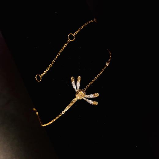 「蜻蜓」黄钻手链0.07克拉主石黄钻0.21克拉配钻1.79克18K金 商品图6