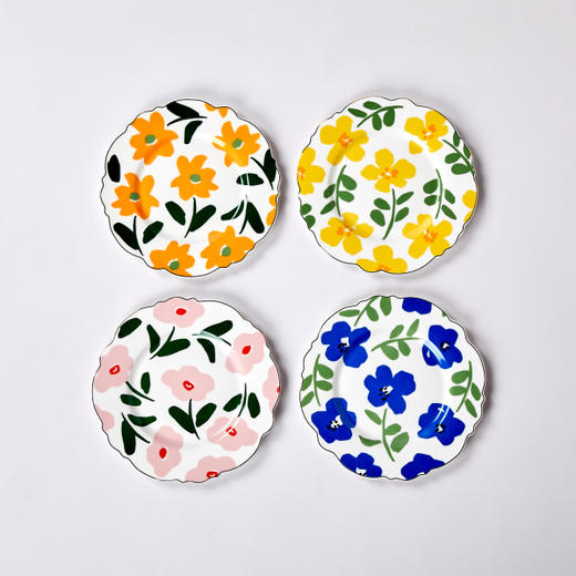 韩国 Modern House plate 花盘餐盘4P D21 2003227273JPY带授权招加盟代理 商品图4