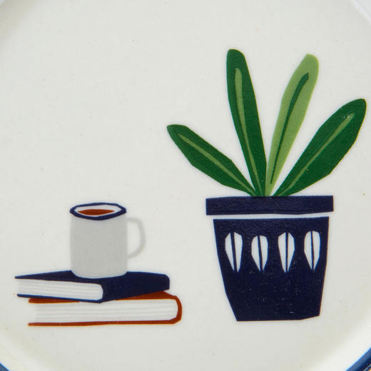 韩国 Modern House plate 餐盘迷你碟子陶瓷盘NAVY 1903377529JPY带授权招加盟代理 商品图4