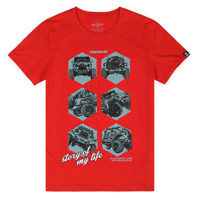 [39.9元1件] 自由基地定制防蚊虫面料合体版型夏季短袖圆领T恤个性越野图案印花汗衫MT-1630