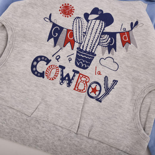 棉果果春秋款男童小毛圈连帽卫衣M112182218079 商品图2