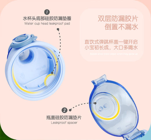 【品牌直供】CKBEBE儿童直饮杯学饮杯大童幼儿园水杯便携外出小学生大容量360/420MLJPY带授权招加盟代理 商品图9
