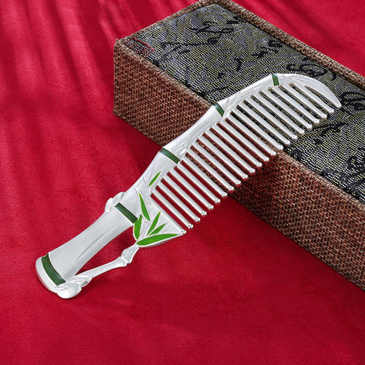 子佩集纯银竹报平安梳子【BX0460449】207 商品图1