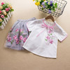 ALBL9009新款中国风刺绣纯棉短袖上衣公主裙两件套TZF 商品缩略图0