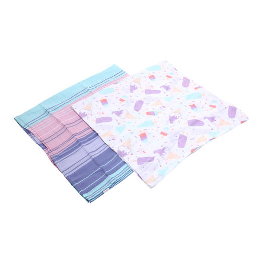 BUTTER Ice Cream Double Gauze Blanket 冰淇淋双层纱布毯2P SETJPY带授权招加盟代理 商品图2