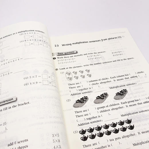 一课一练数学英文版 二年级第一学期 Shanghai Maths One Lesson One Exercise Grade2（First Semester） 2年级上 英译正版教辅 商品图4