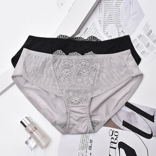 【拍5条99元】皇家丽美男女内裤中腰高腰莫代尔无缝内裤女士蕾丝三角裤男士加大码 商品图3