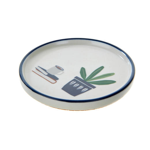 韩国 Modern House plate 餐盘迷你碟子陶瓷盘NAVY 1903377529JPY带授权招加盟代理 商品图0
