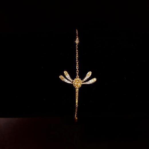 「蜻蜓」黄钻手链0.07克拉主石黄钻0.21克拉配钻1.79克18K金 商品图5