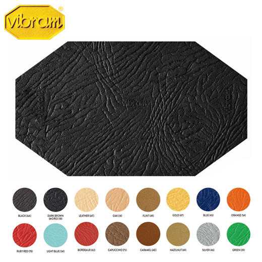 意大利进口vibram韦伯7963大板材 加厚皮革纹橡胶板材鞋材修鞋20张起批 商品图7