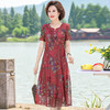MKT-MFY2029新款洋气印花雪纺连衣裙 商品缩略图1