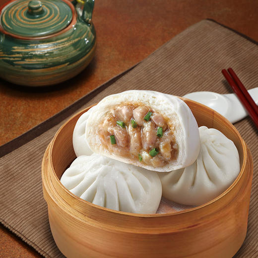 广州酒家 手制生肉包450g*2袋懒人方便速食蒸煮早餐点心面食包子