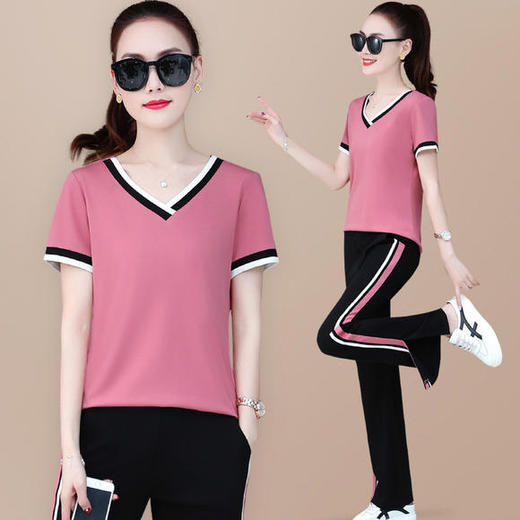 SP-QES--8218夏季新款时尚休闲宽松运动套装 商品图0