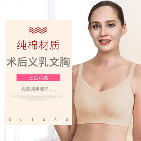 【热销爆款】蒂亿曼义乳文胸假胸乳腺术后专用无钢圈纯棉固定假乳房内衣吸汗 6052