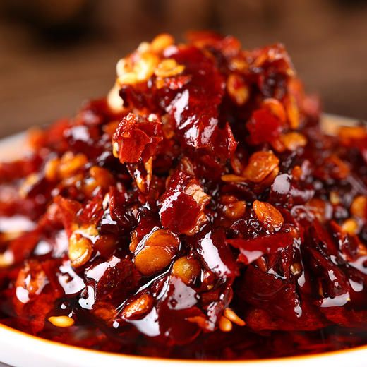 重庆特产【桥雨千油泼辣子/双椒缸豆/椒香豆豉240g 】下饭菜即食佐餐下饭酱拌面调味料 商品图3