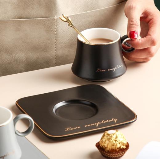 【杯子】*欧式陶瓷咖啡杯碟套装 轻奢描金咖啡具下午茶具创意礼品 商品图2