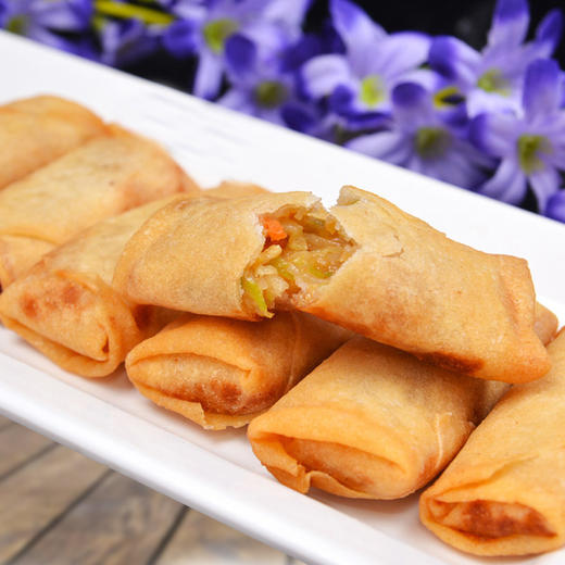 广州酒家素菜春卷500g2方便速冻食品广式早茶早餐小吃点心
