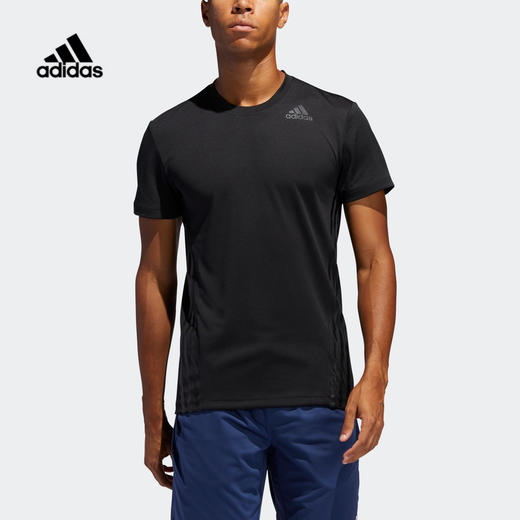【特价】Adidas阿迪达斯Aero 3S Tee 男款训练运动短袖T恤 商品图0
