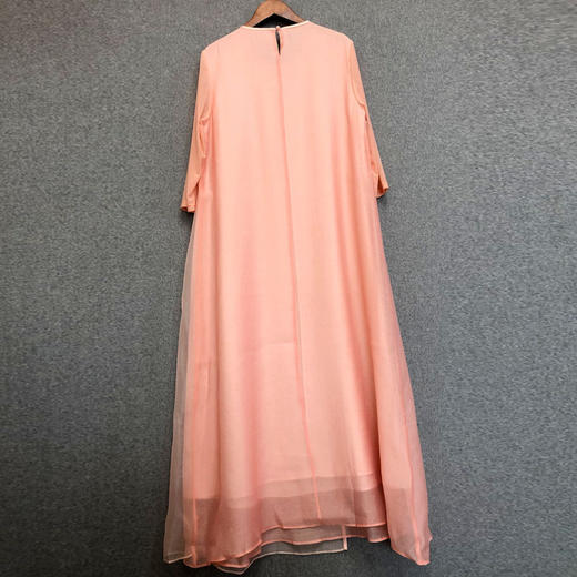 ZZ-JY19051原创设计新品 中国风真丝刺绣流苏中长连衣裙 商品图3