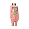 MOSCHINO 莫斯奇诺女装 长款小熊印花长袖上衣连衣裙 粉色 0493 5501 1147 商品缩略图1