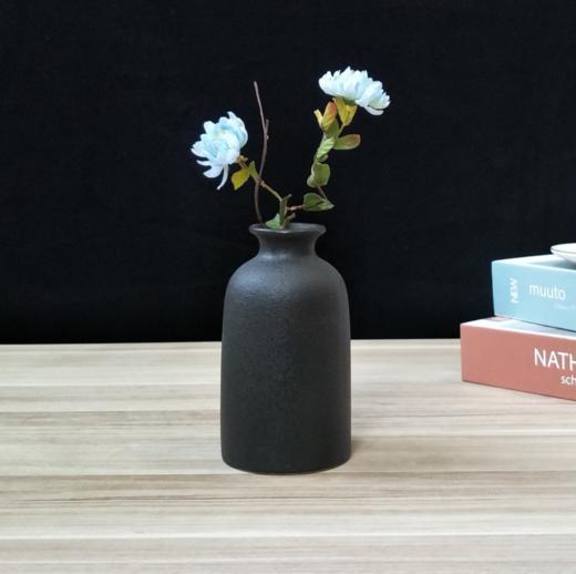 【家居摆件】白色陶瓷花瓶圆形宽口小清新简约现代素烧客厅电视柜家居装饰摆件 商品图2