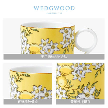 WEDGWOOD玮致活茶香花园骨瓷马克杯复古杯子欧式茶杯咖啡杯家用 商品图1