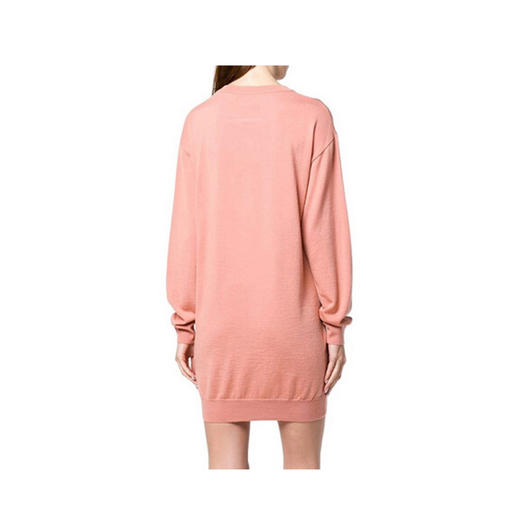 MOSCHINO 莫斯奇诺女装 长款小熊印花长袖上衣连衣裙 粉色 0493 5501 1147 商品图2