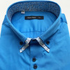 Marco Azzali 蓝色长袖衬衫  C3610600 商品缩略图1