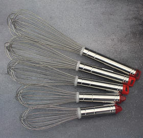 红头不锈钢手动打蛋器 普通手动鸡蛋搅拌器 家用手持式不锈钢搅蛋棒