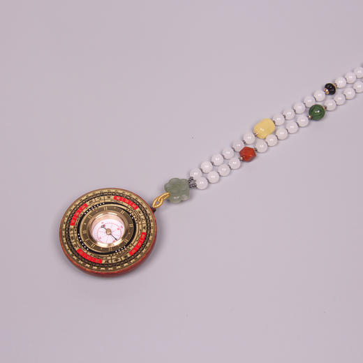 白玉喜气小罗盘 五行金 商品图4