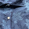 Marco Azzali 蓝色提花长袖衬衫 C3625600 商品缩略图1