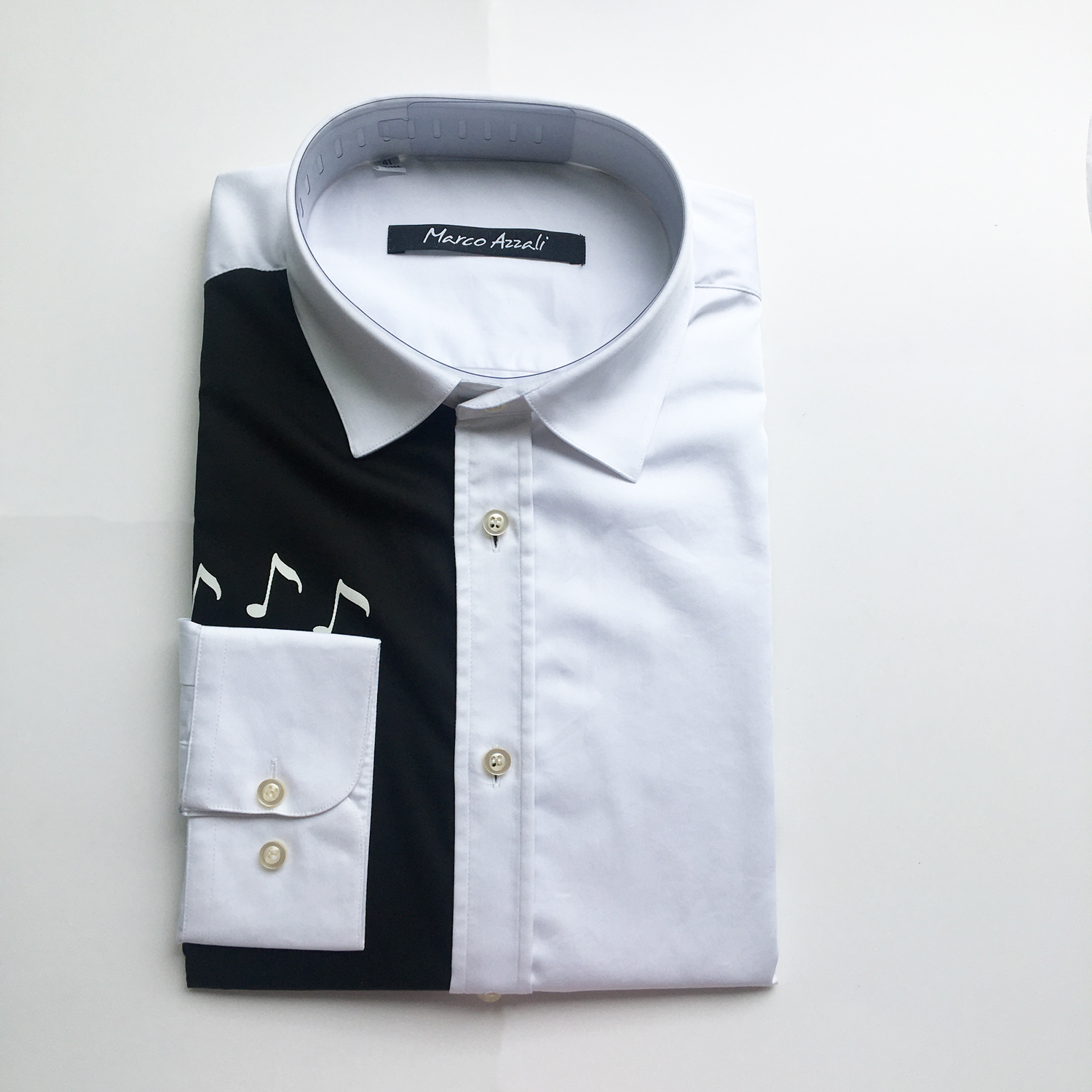 Marco Azzali 白色长袖衬衫 C3711300