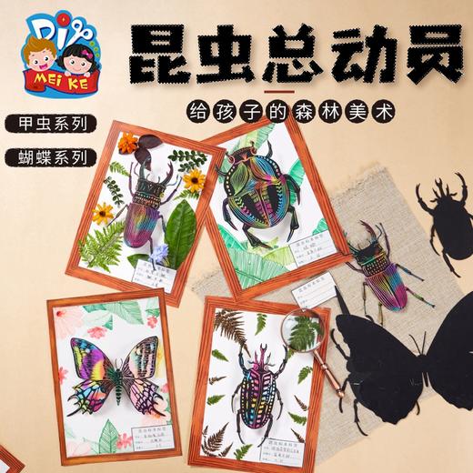 昆虫总动员手工diy制作材料包立体贴画相框画刮刮卡 幼儿园儿童玩具 商品图0