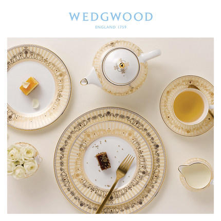WEDGWOOD玮致活雅丽珊卓有脚骨瓷马克杯欧式咖啡杯水杯杯子家用 商品图2