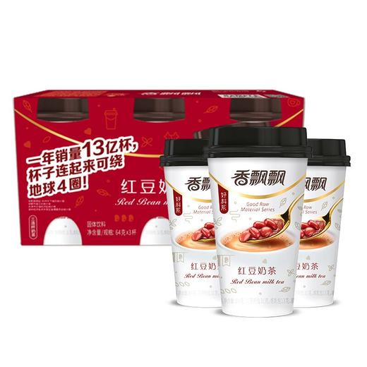 香飘飘奶茶红豆味64g 商品图1