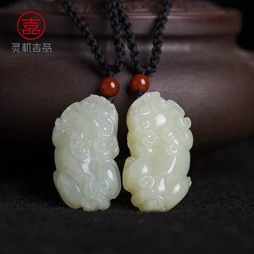 灵机吉品和田玉貔貅男女款吊坠 商品图1