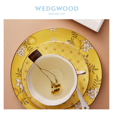 WEDGWOOD玮致活茶香花园杯盘碟三件组骨瓷下午茶杯碟餐盘礼盒套装 商品图2