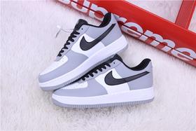 空军一号系列】耐克/NIKE 耐克空军低帮板鞋 白烟灰黑 货号：554724-091