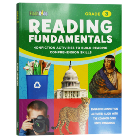 小学英语阅读理解基础三年级 英文原版 Reading Fundamentals Grade 3 进口原版小学生家庭教辅练习册 课外作业 英文版书籍