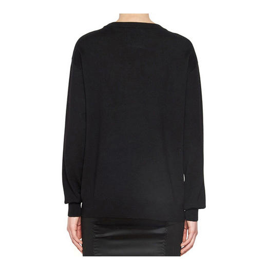 MOSCHINO 莫斯奇诺女装 小熊舒适图案时尚羊毛针织衫 黑色  0919 5501 1555 商品图1