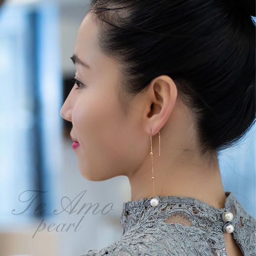 律动系列【流星】Akoya珍珠耳饰/经典作品 商品图4