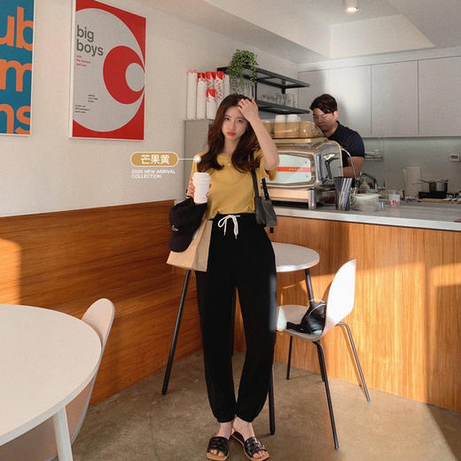 【金蘑菇菇 !秘鲁棉防蚊t】断码 特惠不退不换！！纯色宽松打底衫圆领短袖女 商品图2