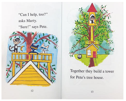 【I can read系列】My First阶段 Pete the Cat and the Tip-Top Tree House 皮特猫和它的树屋 商品图1