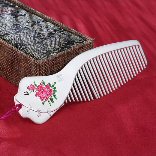 子佩集纯银富贵长乐梳子【XLP067】（无流苏）207 商品图1