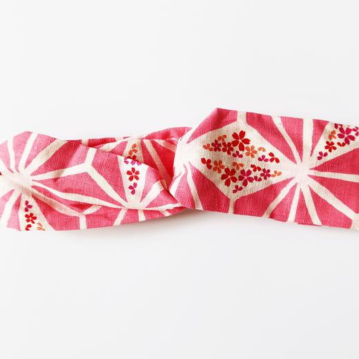 HUGOJIRO窄版发带风の花夏日的风樱花龟甲纹 商品图1