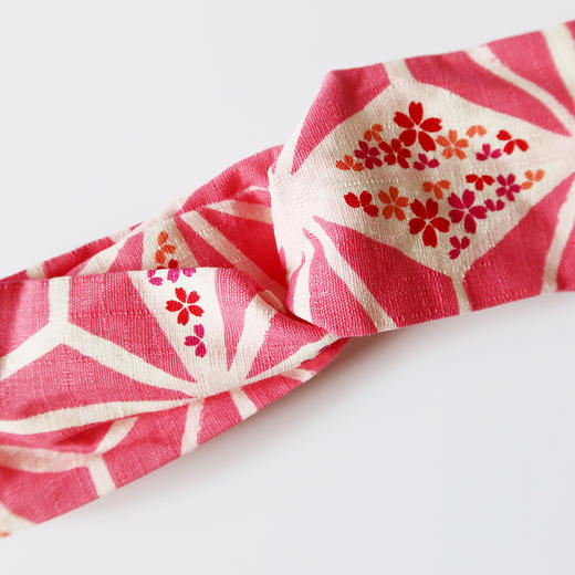 HUGOJIRO窄版发带风の花夏日的风樱花龟甲纹 商品图2