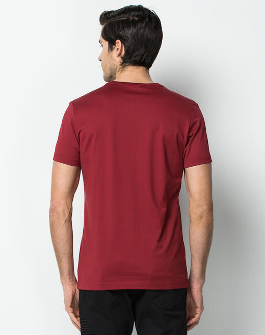 Marco Azzali 红色几何印花圆领T恤 T3858900 商品图1