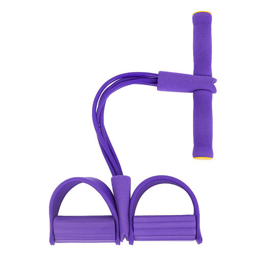 脚蹬拉力器拉力绳健身器材仰卧起坐辅助器多功能脚踏瑜伽环家用运动弹力带 商品图4